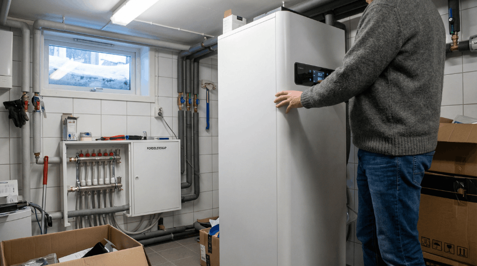 Nye energikrav betyr ikke at du må ha solceller. Les hvordan en effektiv varmepumpe kan oppfylle kravene og spare deg for store investeringer.