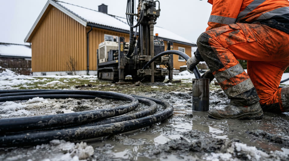 Installasjon av væske-til-vann-varmepumpe krever store inngrep, men gir nå opptil 40 000 kroner i støtte. Husk at søknaden må innvilges før arbeidet bestilles.