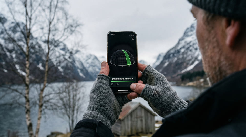 For å få stabilt satellittbredbånd kreves fri sikt mot himmelen. Installasjonen gjøres enkelt via en app som skanner etter hindringer som trær og fjell i nærområdet.