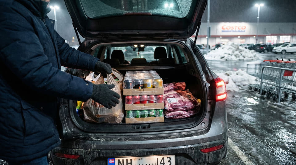 Sverige senker matmomsen til 6 prosent, men lønner det seg å kjøre over grensen? Se regnestykket for reisekostnader, kvoter og valutakurs her.