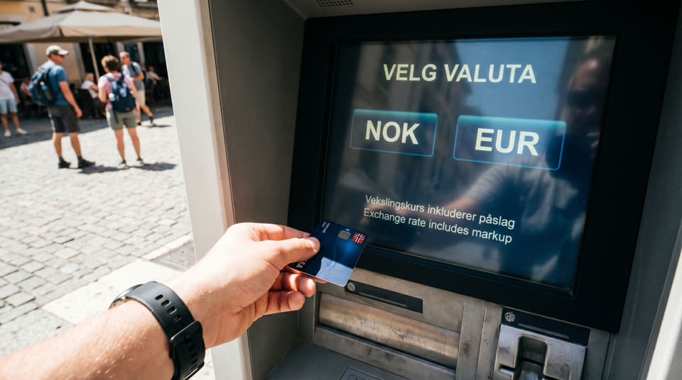 Nordmenn taper milliarder på unødvendige bankgebyrer i utlandet. Lær hvordan du unngår valutapåslag og dyre minibankuttak med disse enkle tipsene.