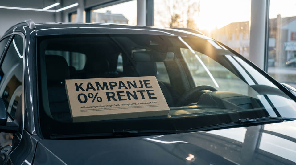 Lokkes du av 0 % rente på bil? Høye gebyrer kan gjøre lånet dyrt. Lær hvordan du avslører de skjulte kostnadene og finner det billigste billånet her.