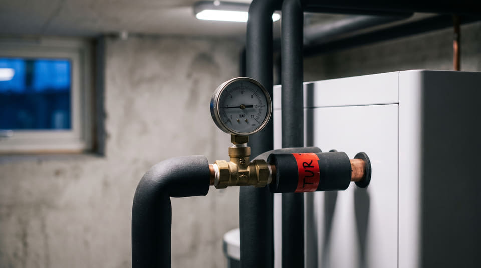 Investering i væske-til-vann-varmepumpe krever et teknisk rom, men gir massiv strømsparing og rett til Enova-støtte. Prisene varierer stort mellom leverandørene.