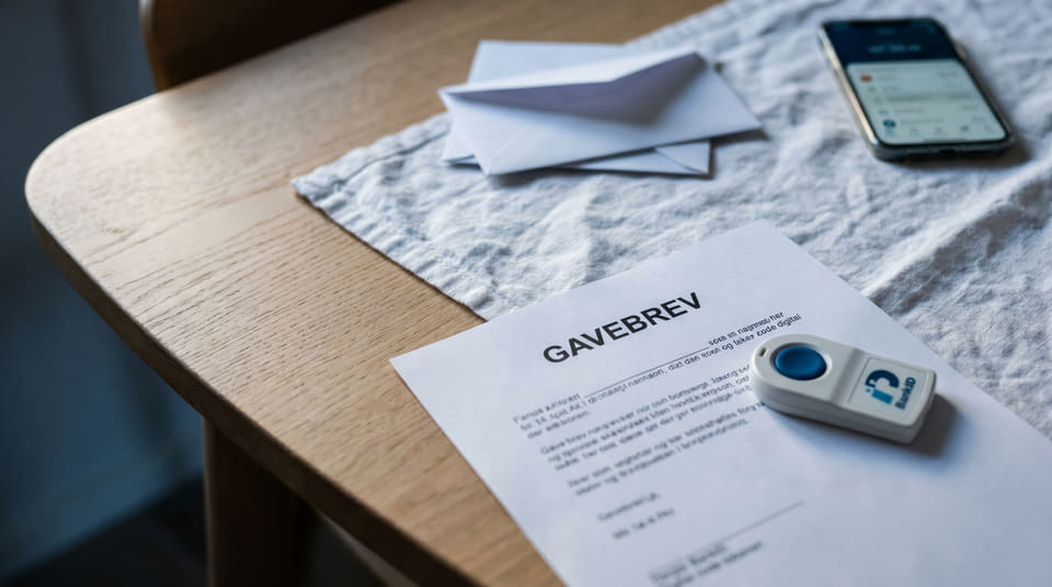 Etter konfirmasjonen venter de økonomiske valgene. Et formelt gavebrev er avgjørende for å unngå at store pengegaver havner under Statsforvalterens kontroll.
