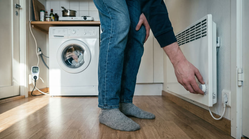 For å unngå dyre hopp i nettleien må man spre strømforbruket. Å skru av panelovnen mens vaskemaskinen går, er et enkelt grep for å holde seg under den kritiske 2 kW-grensen.