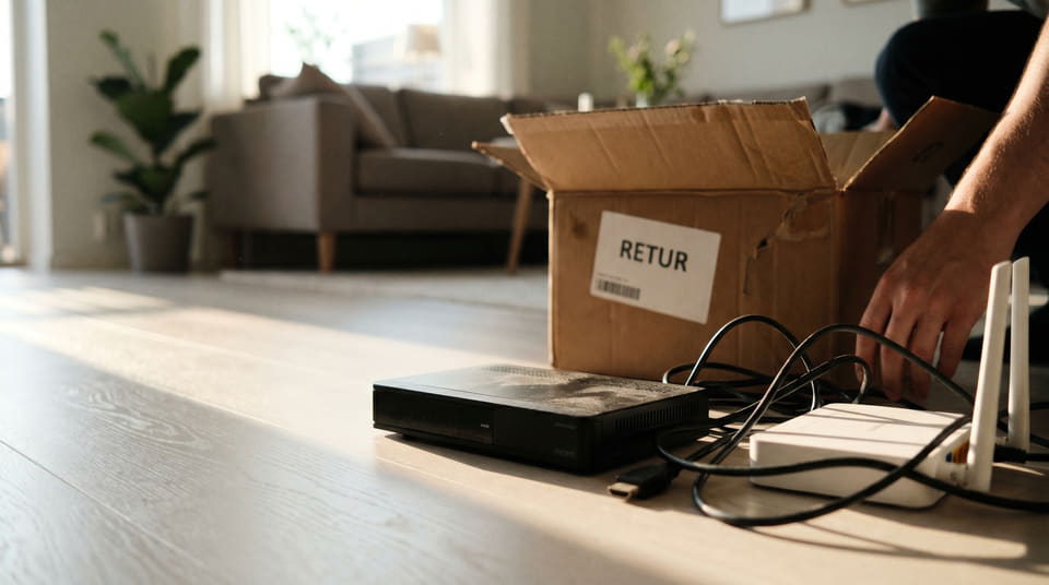 Sier du opp TV-pakken? Husk å returnere utstyret. Manglende retur av ruter og TV-boks kan fort straffe seg med gebyrer på opptil 2000 kroner fra leverandøren.