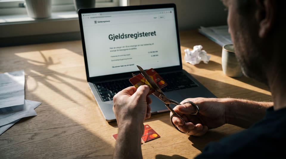 Ubrukte kredittkort kan redusere boliglånet ditt med flere hundre tusen kroner. Les hvordan du rydder i Gjeldsregisteret og maksimerer din låneevne her.