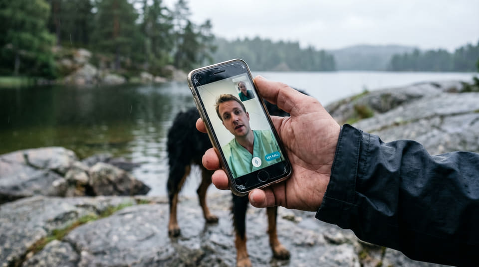 Blågrønnalger kan være livsfarlige for hunder. Les om hvordan forsikringen dekker akutt forgiftning, og hvordan gratis videoveterinær kan redde ferien.