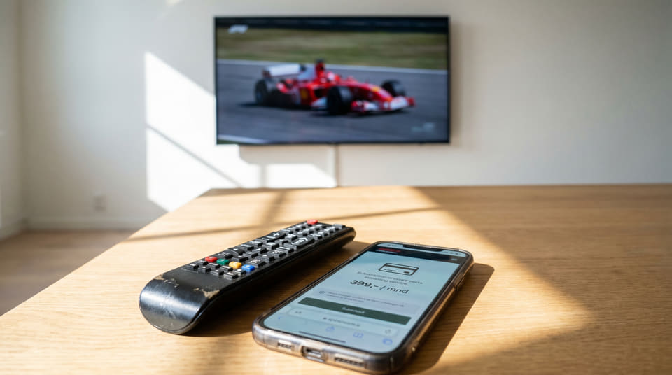 F1 TV Pro er stengt for nye kunder i 2026. Se hvordan du ser Formel 1 billigst via Viaplay Medium eller ved å bruke poeng hos din TV-leverandør her.