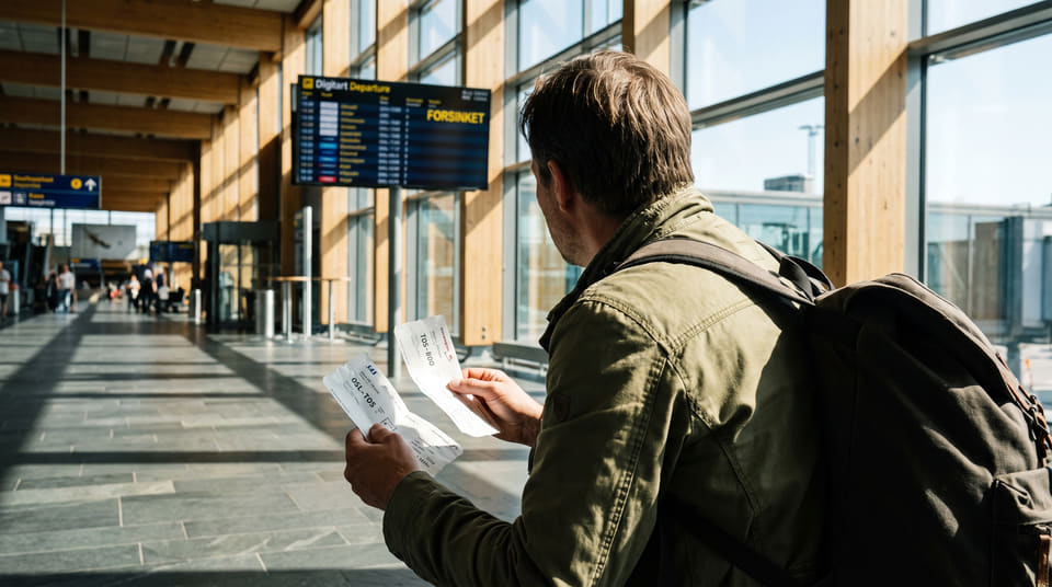 Å bestille separate flybilletter kan fort bli en dyr felle. Blir første fly forsinket, må du selv ta regningen for nye billetter hvis du ikke har én felles bestillingsreferanse.