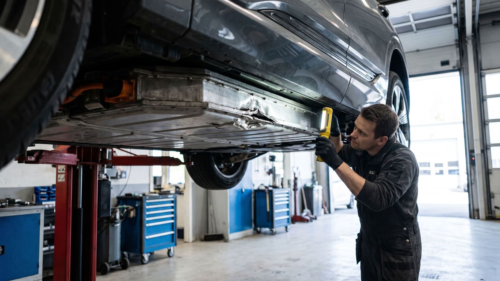 En ytre skade på batteripakken kan fort koste hundretusener. Mange elbileiere får seg en ubehagelig overraskelse når de oppdager at maskinskadeforsikringen ikke dekker dette.