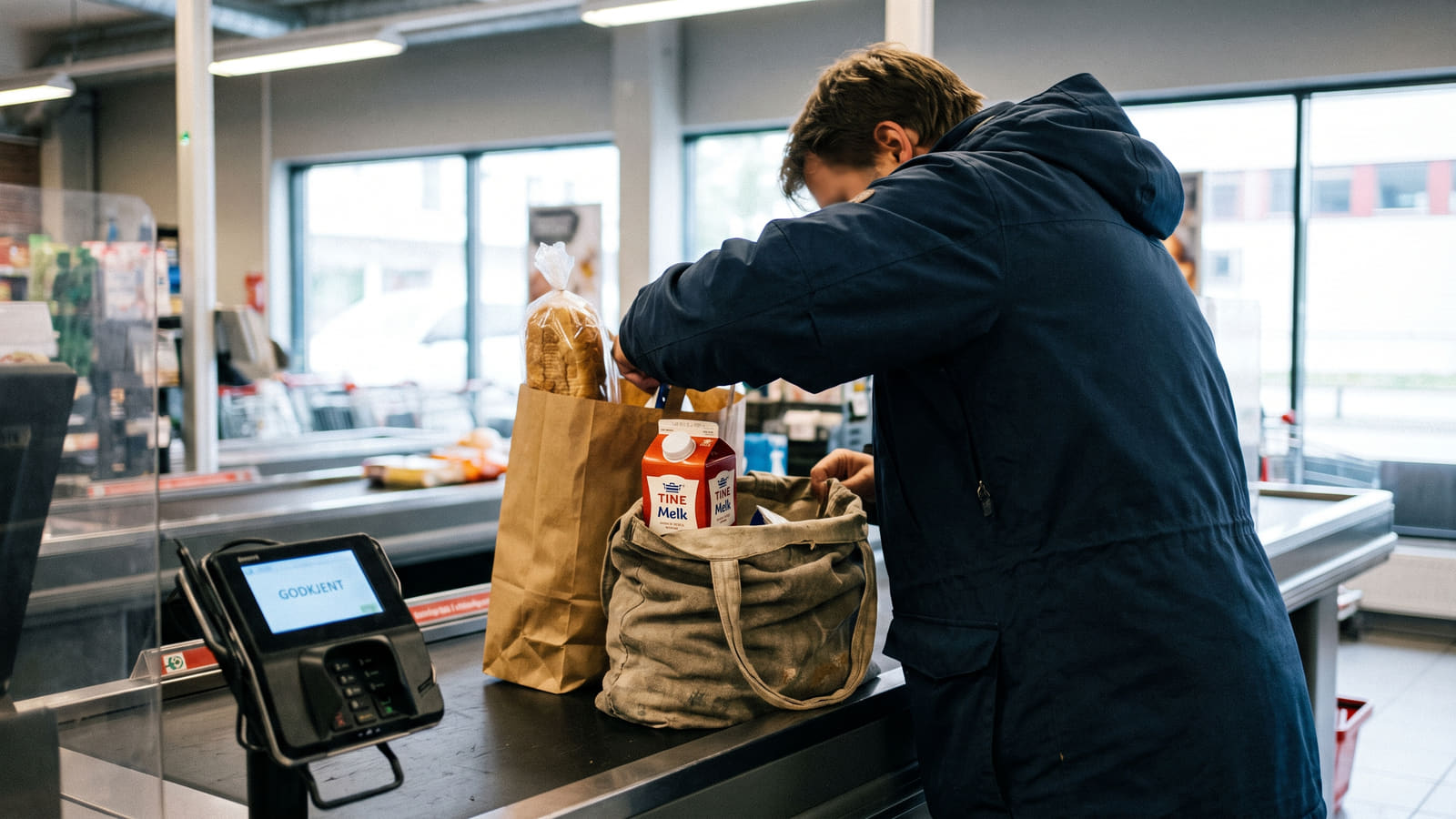 Brukskontoen bør kun dekke daglig forbruk som matvarer. Overskuddet taper seg i verdi uten renter, og bør flyttes til en høyrentekonto.