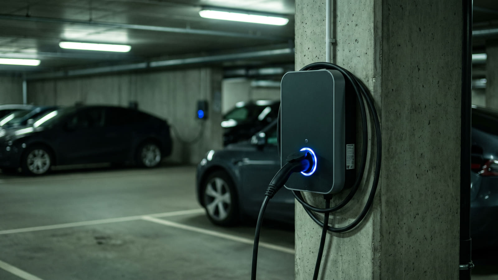 Smarte ladesystemer i borettslagets garasje er avgjørende for å fordele strømmen jevnt og unngå straffegebyrer fra nettselskapenes strenge kapasitetsledd.