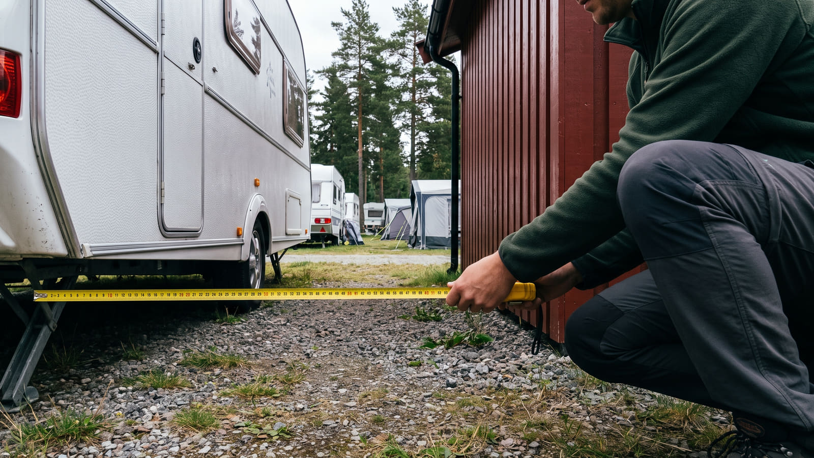 Myndighetene krever minst fire meters avstand mellom campingenheter. Brytes reglene for spikertelt og vogn, kan du miste hele forsikringsoppgjøret ved brann.