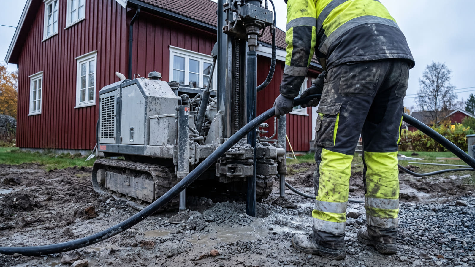 Å etablere bergvarme krever omfattende brønnboring. Det er et dyrt inngrep, men med Enova-støtte og lavere strømregninger kan investeringen raskt lønne seg for boligeiere.
