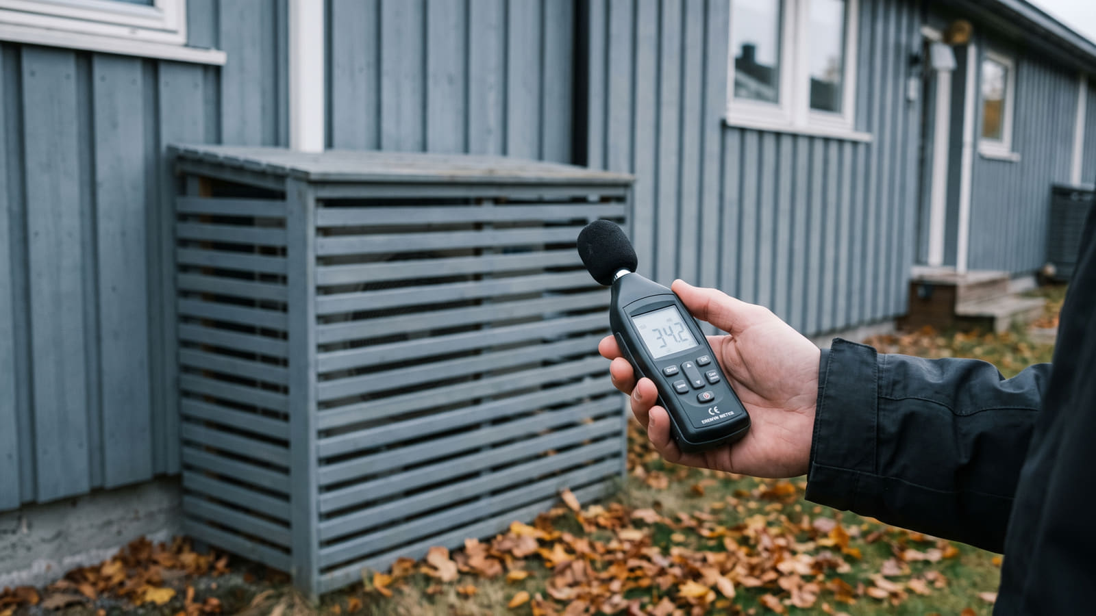 Støykrav og fasadeendring er de vanligste grunnene til avslag. Et varmepumpehus i byggets farge og dokumentasjon på at støyen er under 35 dB, øker sjansen for et ja fra styret.