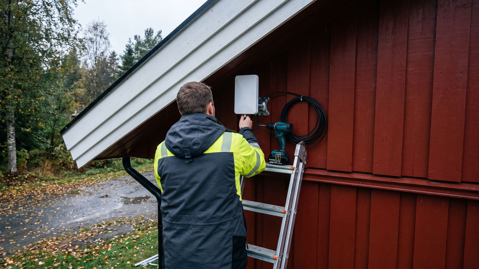 For husstander uten fibernett, eller der gravekostnadene blir for høye, har trådløst bredbånd (5G) med utendørsantenne blitt et fullgodt alternativ.