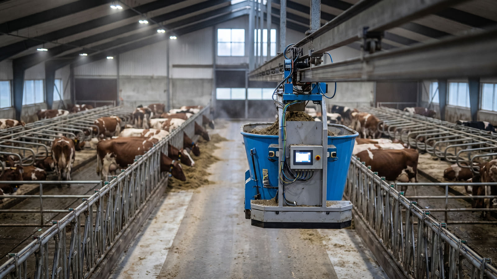 Moderne landbruk er høyteknologisk. Et maskinhavari på fôringsroboten kan stanse hele produksjonen, noe som krever spesialiserte og oppdaterte landbruksforsikringer.