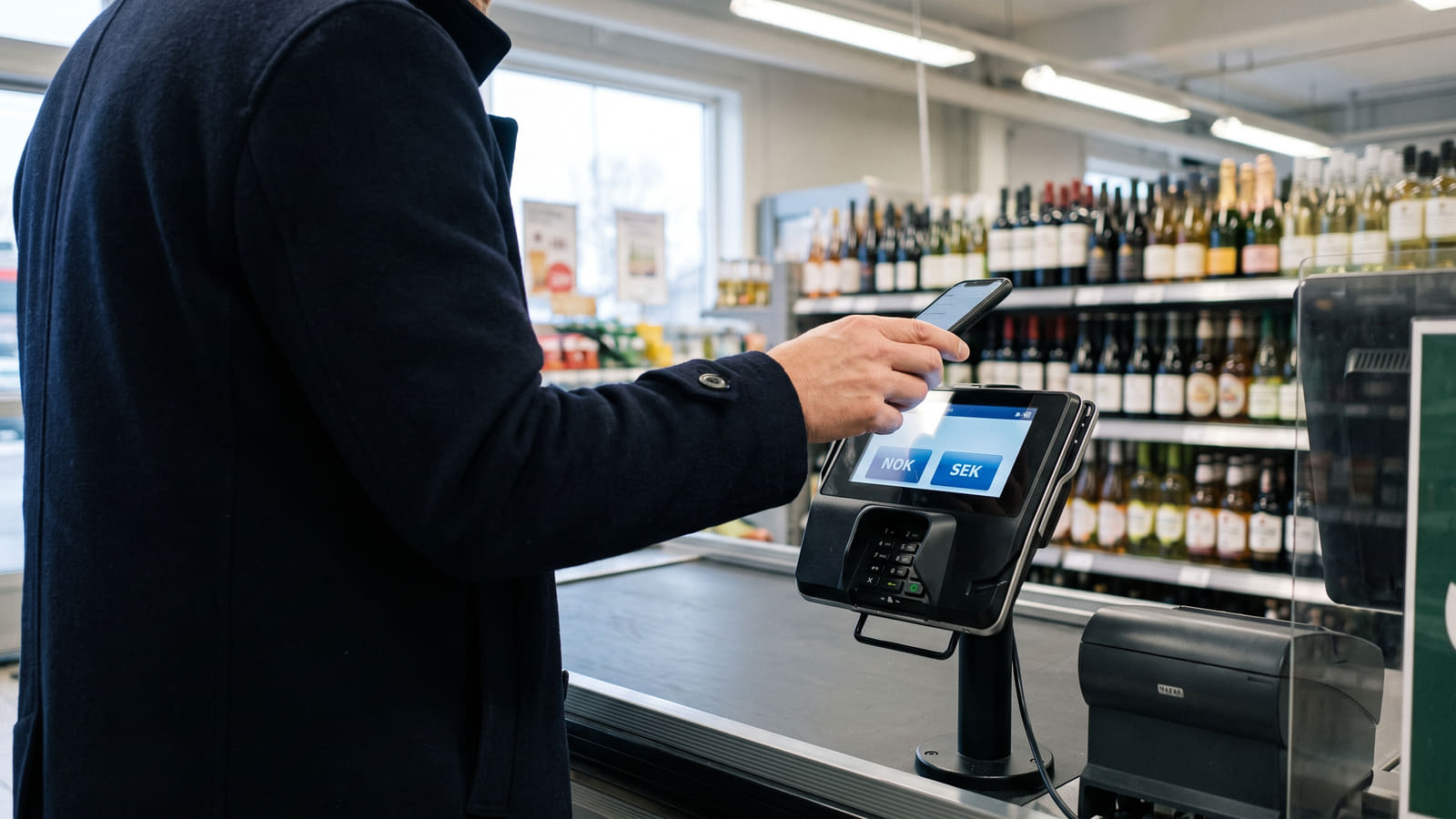 Når du betaler med mobilen i utlandet, kan terminalen lure deg til å velge norske kroner. Det koster deg dyrt i skjulte gebyrer. Velg alltid lokal valuta.