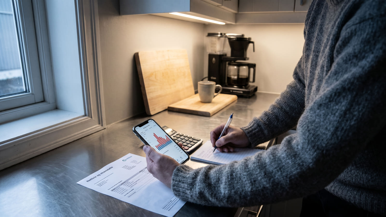 Få full oversikt over strømprisen time for time. Se hvordan strømstøtten regnes ut i Sør-Norge, hva du faktisk må betale, og unngå skjulte gebyrfeller.