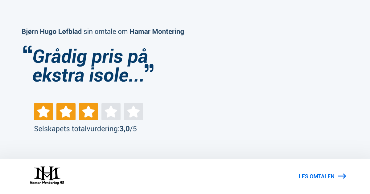 Hamar Montering Grådig pris på ekstra isolerte kobberrør ! Omtale av